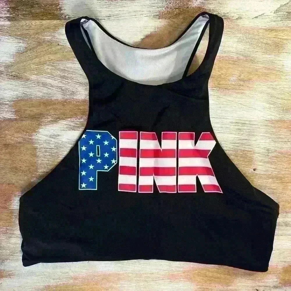 Victoria’s Secret PINK USA Patriotic Sports Bra - Size Medium Cups A-C